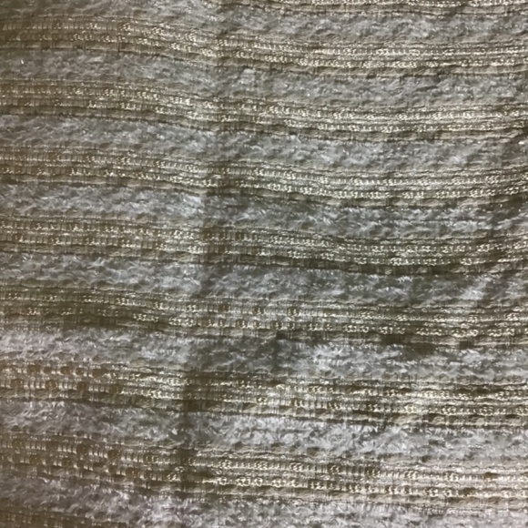 Forever 21 Women’s Cream/ Gold Tweed Ribbon Waist detail Mini Skirt Sz. Med EUC - Picture 5 of 9